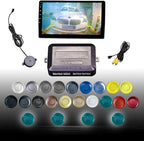 LCD Parking Sensor Kit - Displays Data on Original Screen, Easy Rear Installation, Compatible with All Camera Formats (AHD, C