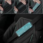 NBTEPEM 30 Pcs Aquamarine Bling Car Accessories Set for Women, Steering Wheel Cover Set, Bling Console Cover, Seat Belt Cushion, Shift Knob Cushion, Cup Coaster, Rhinestone Car Hanging Accessories
