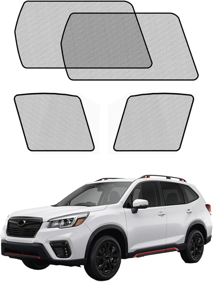 Car Window Shades for Subaru-Forester(2019-2024),4 Pack Car Window Cover for Baby Sun Shade Blocker Breathable Mesh,Reduce UV Rays & Heat Insulation Privacy Protection for Camping, Travel, Sleep