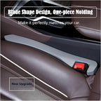 Car Seat Gap Filler 2 Pack, Universal Organizer for Car SUV Truck to Fill The Space Between Seat and Console, Car Seat Blocker and Catcher Prevent Things from Dropping, Easy to Install (Grey)
