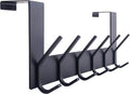 WEBI Over The Door Hooks Door Hanger,Over The Door Towel Rack with 6 Hooks for Hanging,Door Coat Towel Hanger Door Coat Rack,