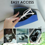 Sunglass Holder for Car Visor, Car Sunglasses Holder Eyeglasses Holder for Visor Accessories