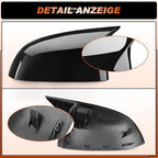 ACLONG Glossy Black Mirror Cover Caps Rearview Side Mirror Covers Fit for BMW X3/G01 X4/G02 X5/G05 X7/G07 2019-2025 X6/G06 2020-2025 Left Driver Side Right Passenger Side-2 PCS
