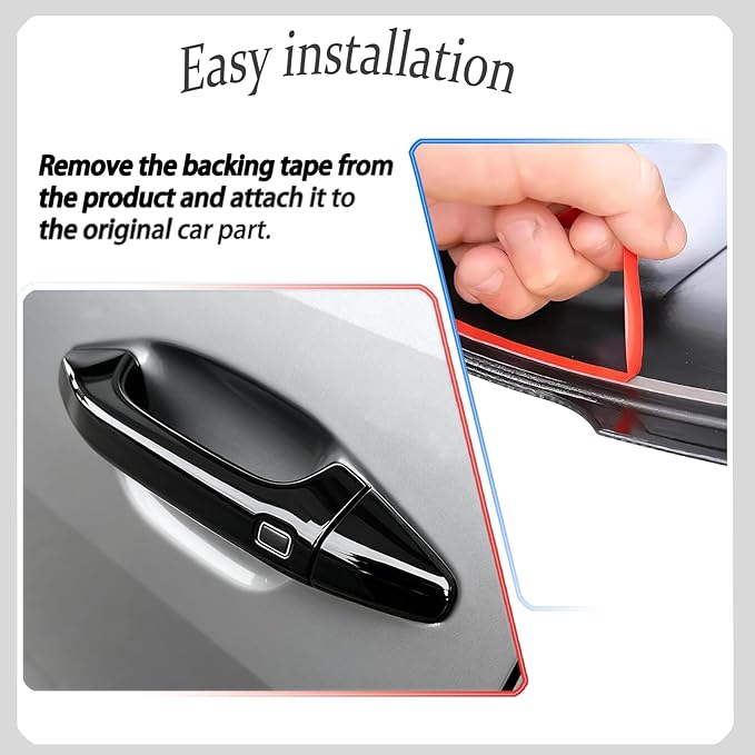 Car Exterior Door Handle Cover,for kia k4 2024 2025 2026,Car Exterior Door Handle Bowl Cover Protector，Car Sport Accessories - Bright Black