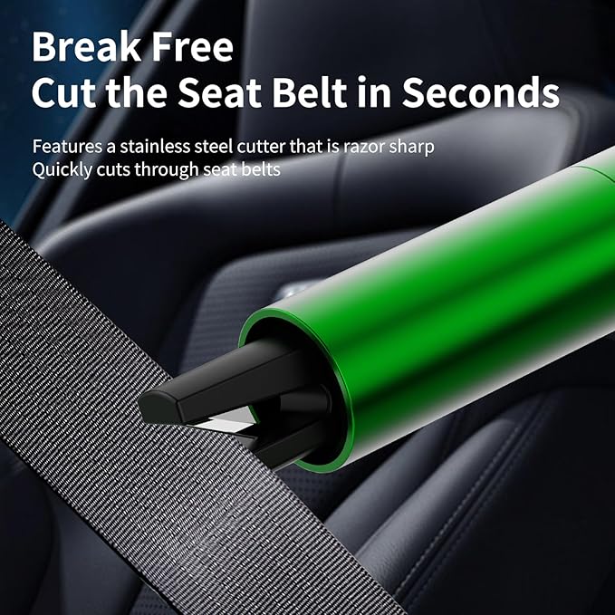 HHXS Car Glass Breaker and Seatbelt Cutter 4 Pack,Car Window Breaker Tool,Portable Car Safety Hammer Escape Hammer with Tempe