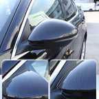 LLKUANG Car Rearview Mirror Cap Decoration Cover Compatible with Alfa Romeo Stelvio 2017-2024 Exterior Rearview Mirror Cover Cap (carbon fiber)