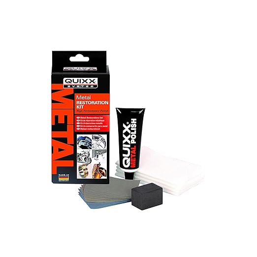QUIXX 10206 Metal Restoration Kit, Is the Ultimate Product to Restore Dirty, Tarnished, or Rusted Metal Surfaces for Your Automobile, Motorcycle, or Boat