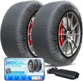 K-Musculo Snow Socks for Tires, Snow Socks Snow for Car SUV Pickup Easy to Use, Ultimate Grip, Washable.100 KM Safely In The 