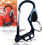 OUTDOOR ELEMENT Fire Escape, Emergency Escape Tool, Seatbelt Cutter, Window Breaker, Multi Tool, Fire Starter, Carabiner, and