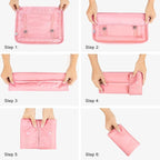 Mossio 9 Set Packing Cubes with Shoe Bag & Electronics Bag - Luggage Organizers Suitcase Travel Accessories