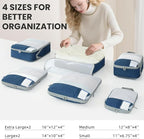 Compression Packing Cubes for Travel, Lightweight Vacation Travel Essentials, Travel Accessories for Suitcase Organizer Bags 