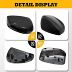 Side Rearview Mirror Cover Caps Compatible with Accord 2008 2009 2010 2011 2012 2012 Black Exterior Side Mirror Cover Rearview Mirror Caps Mirror Housing Left Driver Right Passenger