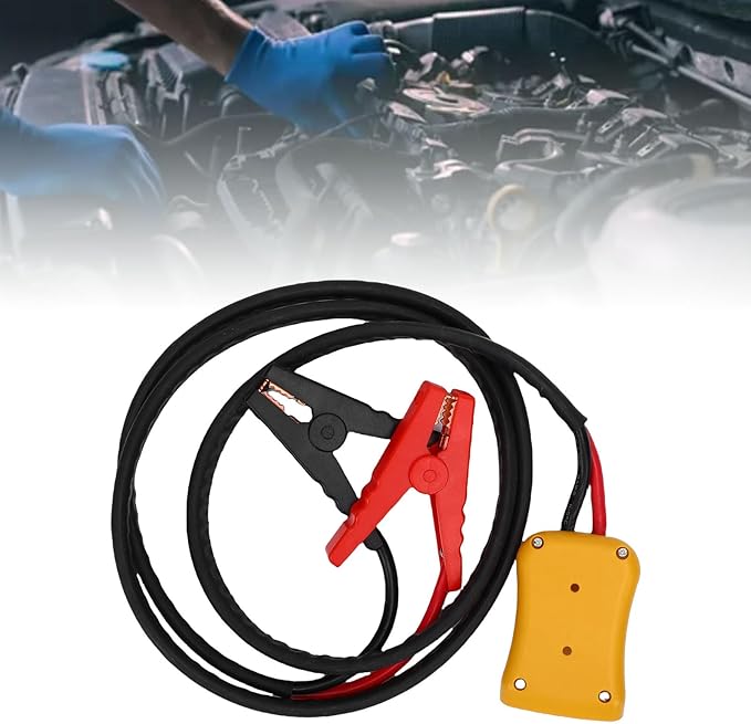 KIMISS Car Battery Jump Cable 8AWG Silicone Wire Heat Proof Automotive Jump Start Cable for SUVs Light Trucks (5.9FT)
