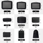 Mesh Packing Cubes for Travel, Durable Luggage Organizer with Sturdy Material and Double Zippers, Comprehensive Set for Trave