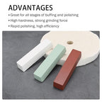 SCOTTCHEN Buffing Polishing Cutting Compounds 12 Oz. Kit - Green Fine/White Medium/Red Coarse - 3 Pack