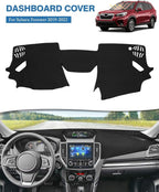FIILINES Dash Cover for Subaru Forester 2019-2024 Dashboard Mat Dash Cover Sunshade Nonslip Mesh Protector Reduce Glare Black