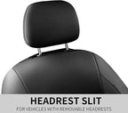 Leather Car Seat Covers, Breathable and Waterproof Napa Leather Automotive Seat Cover, Universal Interior for Cars, Sedans, S