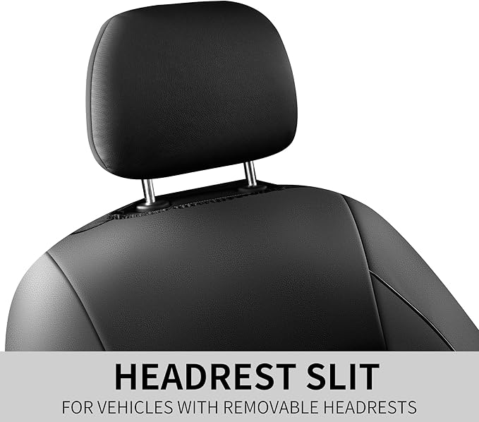 Leather Car Seat Covers, Breathable and Waterproof Napa Leather Automotive Seat Cover, Universal Interior for Cars, Sedans, S