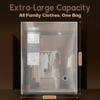 Vacbird 15 Jumbo Size Vacuum Bags for Clothes Storage,Space Saver for Luggage Packing and Moving,Vacuum Sealed Bags for Cloth