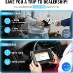 2026 BOSSCOMM IF745 OBD2 Scanner, All Systems Car Code Reader Scan Tool with 6 Resets, ABS