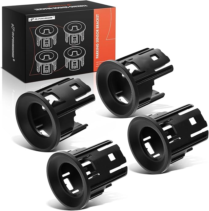 A-Premium 4-PC Front Inner and Outer Parking Assist Sensor Retainer Bezels Compatible with Ram Models - 1500 2019-2024