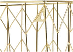 U Brands Desktop Hanging File Organizer, Gold Wire Metal Letter Size File Holder, Steel Wire Document & Folder Organizer for 