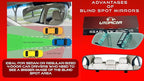 Universal Car Rear View Mirror and Blind Spot Mirrors - Clip on Rearview Car Mirror - Wide Angle & Panoramic Rear View for Blindspots (Rearview & Blind Spots Mirrors Set)