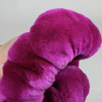 Fluffy Fur Wool Sheepskin Car Steering Wheel Cover for Woman Universal Auto Fuzzy Steering Wheel 14 1/2 inch-15 1/2inch Prote