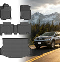 Floor Mats for Toyota RAV4 2013 2014 2015 2016 2017 2018, for RAV4 LE,XLE,XLE Premium,Adventure,TRD Off-Road Floor Mats(NOT for EV,Hybrid,Prime), 1st&2nd Row &Cargo Mat, TPE Non-Slip Car Accessories