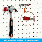 204 peg Board Hooks for Hanging - pegboard Accessories and Hangers for 1/6 & 1/8 inch peg Board Organizer Accessories - Ideal