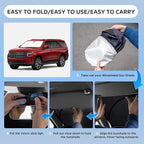 Sun Shade Sunshade for Chevrolet/Chevy Suburban 2021-2025 2026 Windshield Cover, 4-Layers Sun Shield 250T Silver Sun Visor Foldable Window Shade Blocks UV Rays Car Accessories