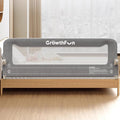 Foldable Bed Rail for Toddlers, 71in Reinforced Carbon Steel Frame&Connectors, Breathable Cationic Fabric - Safety Toddler Be