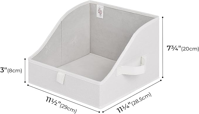 GRANNY SAYS Closet Storage Bins, Clothes Organizer and Storage Bins, Trapezoid Storage Boxes with Handles, Storage Baskets fo