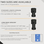 Swigzy Car Cup Holder Expander (Long Base) - Adjustable Expandable Insert Extender, Automotive Adapter Holds Hydro-Flask, Yet