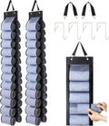 DHSFKBE Legging Organizer Storage - 2PCS T Shirt Organizer, Hanging Closet Organizers and Storage with 26 Roll Independent Co
