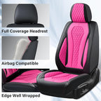 Coverado Automotive Seat Covers Front Seats, Seat Covers 2 Pack, Rose Car Seat Cover, Waterproof Auto Seat Covers, Car Seat C