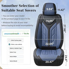 Coverado Seat Covers, Car Seat Covers Front Seats, Leather Seat Covers for Cars, Automotive Seat Covers Car Seat Protector Ca