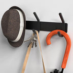 VAEHOLD 2PACK Coat Hooks Wall Hook for Hanging Clothes Robes Towels Hats Heavy Duty Coat Hanger Coat Rack Wall Mount with 3 H