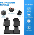 Nilight TPE Floor Mats for Toyota RAV4 Hybrid&Prime 2019 2020 2021 2022 2023 2024 2025 2026,All Weather Custom Fit Heavy Duty Floor Liners