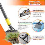Garden Shovel, Weeding Tool, Multifunctional Garden Cleaning Shovels, 72 Inch Floor Scraper Long Handle, Heavy Duty Metal Flat Spade Shovel for Lawn Edging, Crack Weeder, Ice Chopper, Snow Shovel