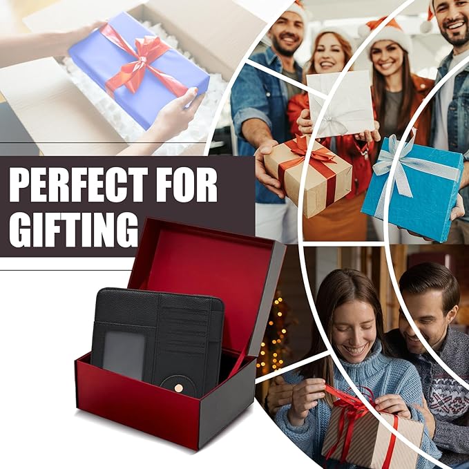 Visor Organizer, Black Sunglass Holder For Car, Sunvisor Organizers with Multiple Pockets and Picture Frame, Essential Car Interior Accessories for Women and Men