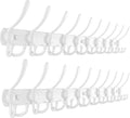 Dseap Coat Rack Wall Mount - 38” Long 10-Tri-Hooks Heavy Duty Coat Hanger Rail Wall Hooks for Hanging Coats Hats Clothing Clo
