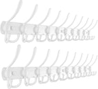 Dseap Coat Rack Wall Mount - 38” Long 10-Tri-Hooks Heavy Duty Coat Hanger Rail Wall Hooks for Hanging Coats Hats Clothing Clo