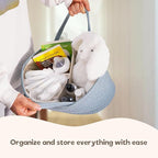 luxury little Diaper Caddy Organizer, Large Cotton Rope Nursery Baby Basket, Changing Table Organizer for Baby Diaper Storage