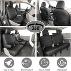 EKR Sienna Seat Covers for 2011-2020 Toyota Sienna XLE,Limited,Limited Premium,7 Seats,2nd Row Captain Seats W/Legrest,Seat C