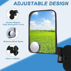 Magnetic Tractor Mirrors 2 PCS, Tractor Side Mirror with Blind Spot Mirror, Compatible with John Deere Kubota B BX Mahindra Tractor Accessories