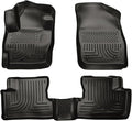Husky Liners Weatherbeater Floor Mats | Fits 2010-2013 Mazda 3 Hatchback/Sedan | Front & 2nd Row, 3-pc Black - 98631