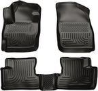 Husky Liners Weatherbeater Floor Mats | Fits 2010-2013 Mazda 3 Hatchback/Sedan | Front & 2nd Row, 3-pc Black - 98631