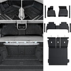 Floor Mats for BMW X5 G05 2019-2026, All Weather Floor Mats Trunk Cargo Liner with Backrest Protectors and Door Sill Guards Accessories, Full Coverage Set (Only Fit 5 Seats)
