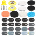 215Pcs 3 Inch Sanding Disc Drill Polishing Kit, Headlight Restoration Kit, Hook and Loop Sanding Pads - 60 to 10000 Grits Wet